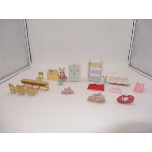 Calico Critters Sylvanian Families Furniture Figures Clothing Lot